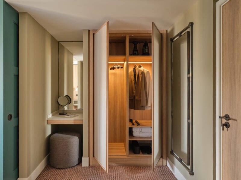 Closet detail at Imperial London Hotels